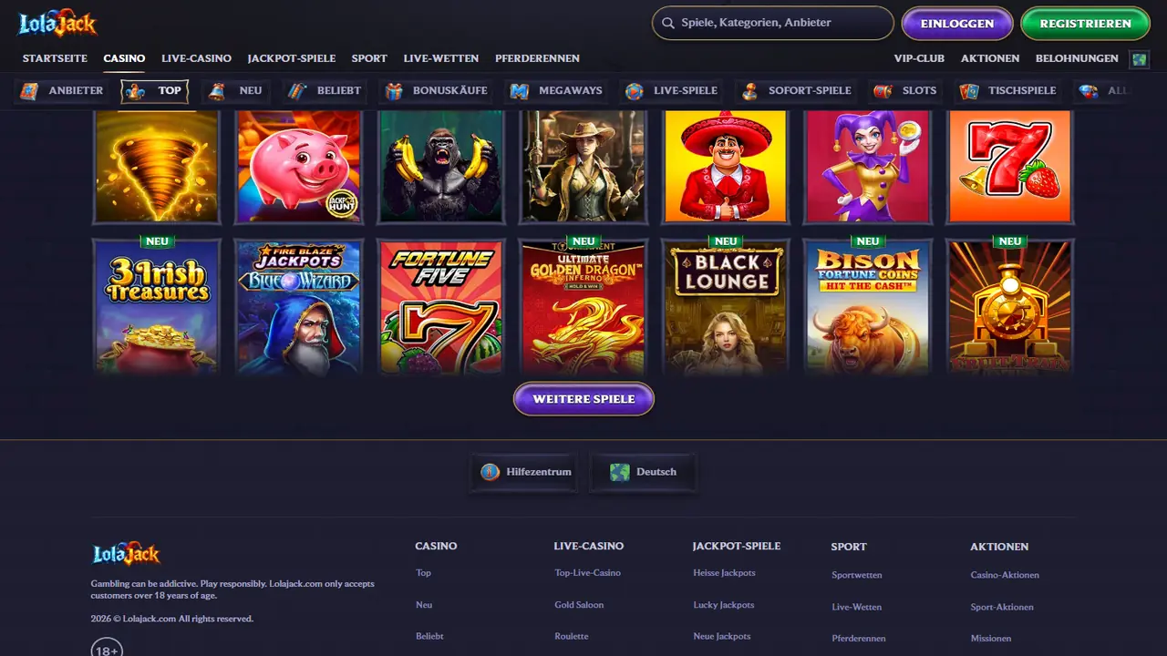Lolajack – Spielautomaten Lolajack Spielautomaten